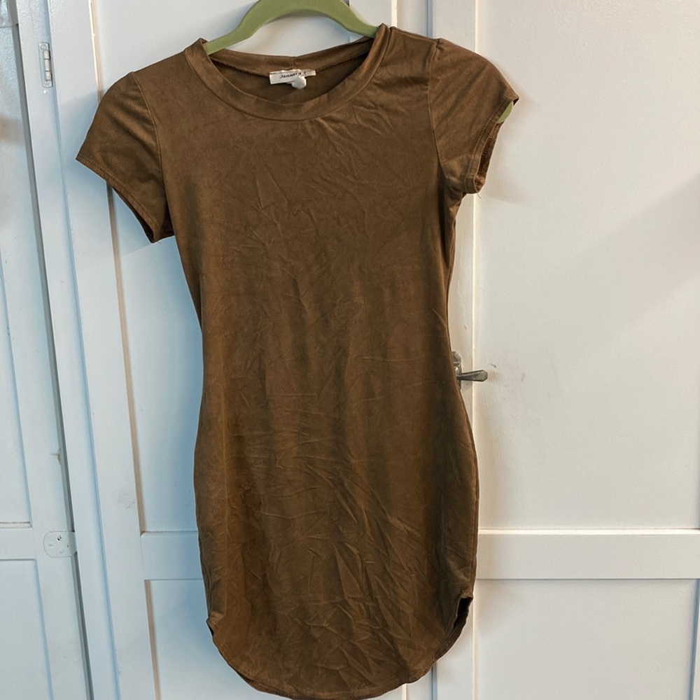 Brown mid dress